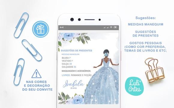 Convite Digital Interativo 15 Anos