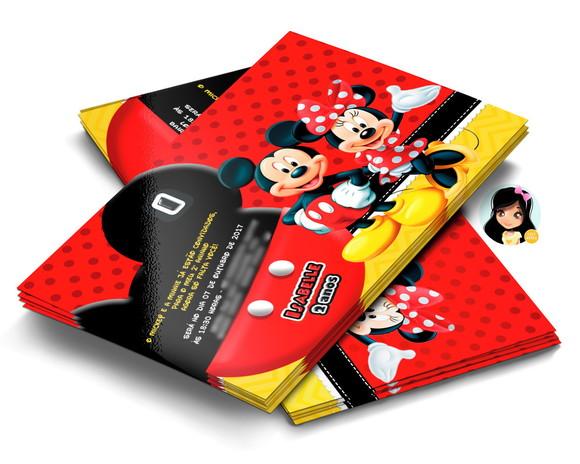 Convite Digital Mickey e Minnie
