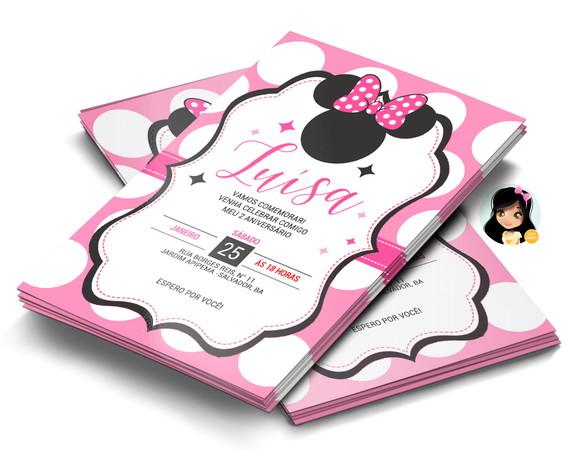 Convite Digital Minnie