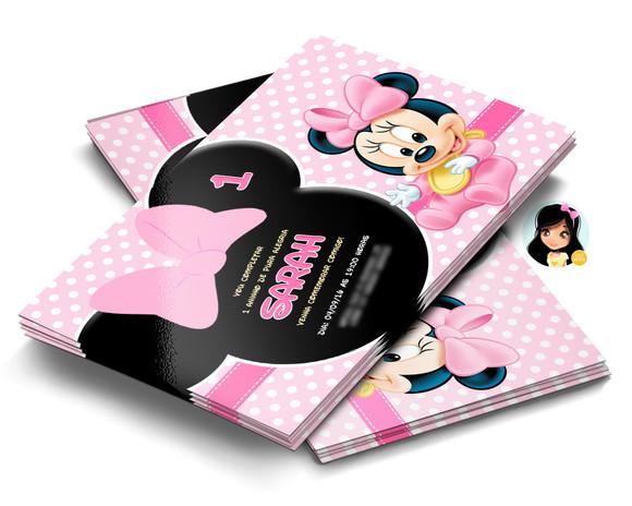 Convite Digital Minnie Baby