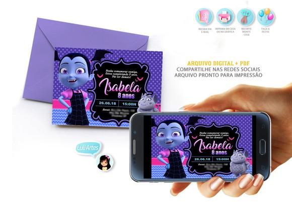 Convite Digital Vampirina