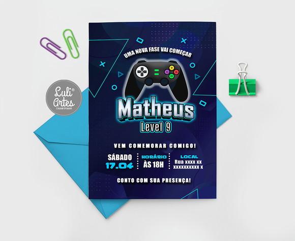Convite Digital Video Game