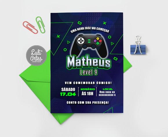 Convite Digital Video Game