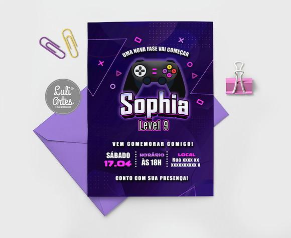Convite Digital Vídeo Game