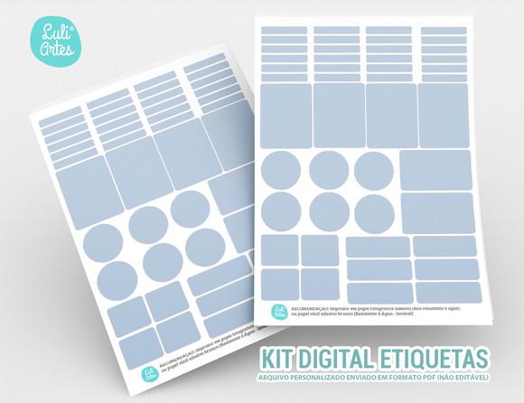 Etiqueta Escolar Digital Astronauta