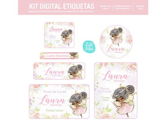 Etiqueta Escolar Digital Fada