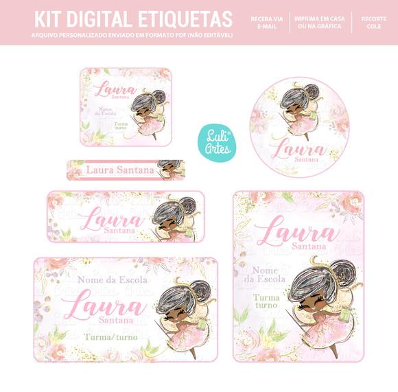 Etiqueta Escolar Digital Fada