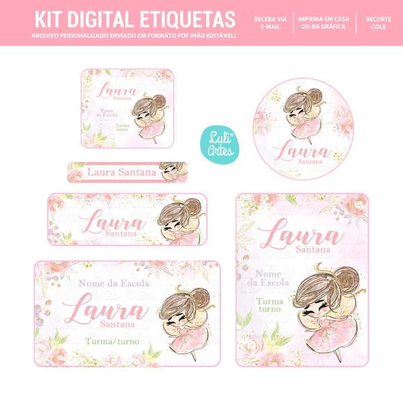 Etiqueta Escolar Digital Fada