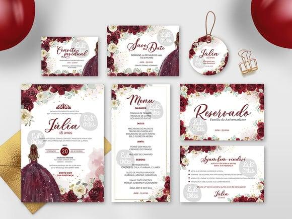 Kit Papelaria 15 Anos - Debutante