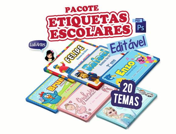 Pacote de Etiquetas Editáveis