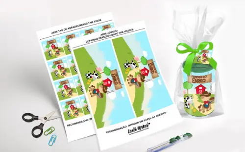 Arte Digital PDF Cofrinho Personalizado