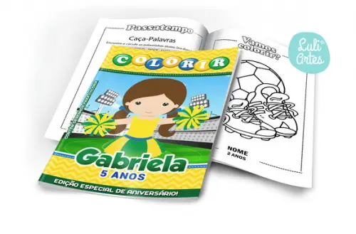 Arte Digital Revistinha de Colorir Brasil