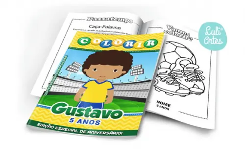 Arte Digital Revistinha de Colorir Brasil