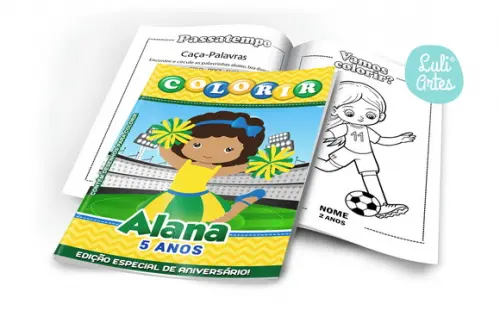 Arte Digital Revistinha de Colorir Brasil