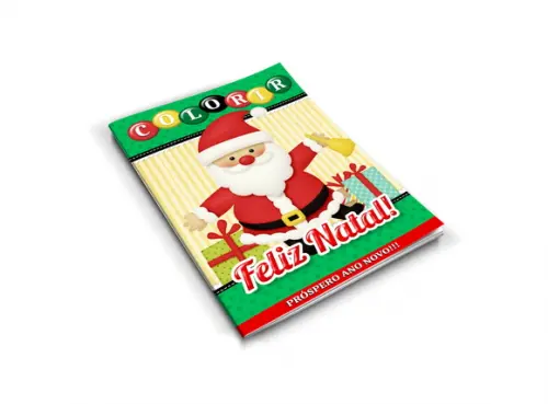 Arte Digital Revistinha de Colorir Natal