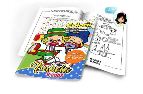 Arte Digital Revistinha de Colorir Patati e Patata