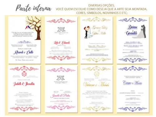 Convite Casamento Rosa - Arte Digital