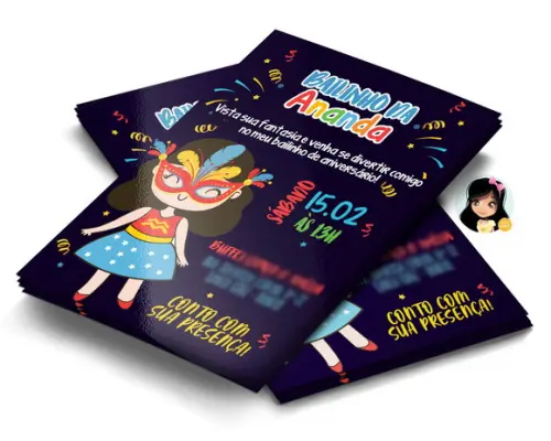 Convite Digital Bailinho de Carnaval