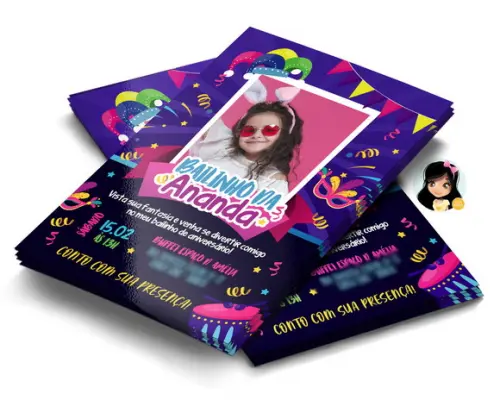 Convite Digital Bailinho de Carnaval
