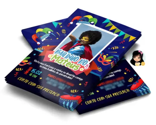 Convite Digital Bailinho de Carnaval