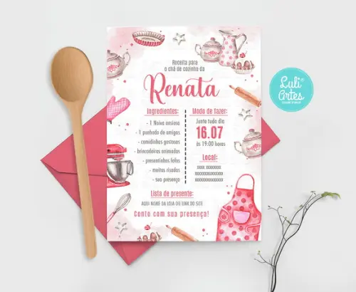 Convite Digital Chá de Panela | Cozinha