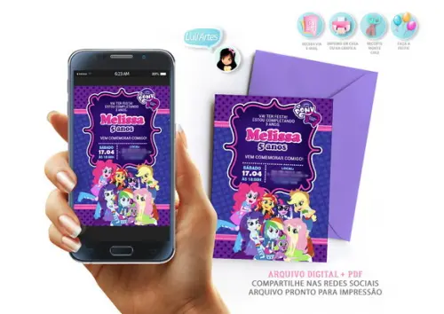 Convite Digital Equestria Girls