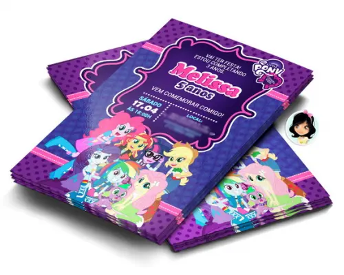 Convite Digital Equestria Girls