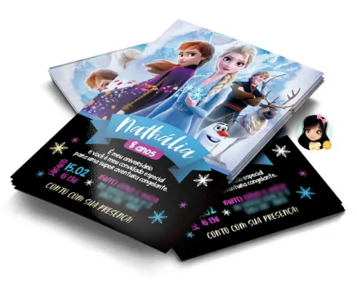 Convite Digital Frozen