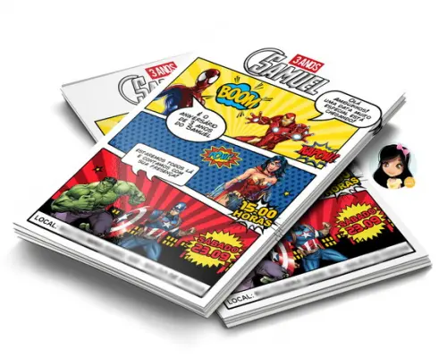 Convite Digital Gibi Vingadores