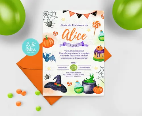 Convite Digital Hallowen