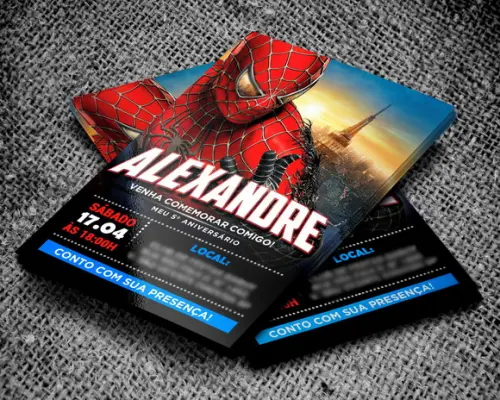 Convite Digital Homem Aranha