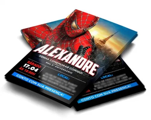 Convite Digital Homem Aranha