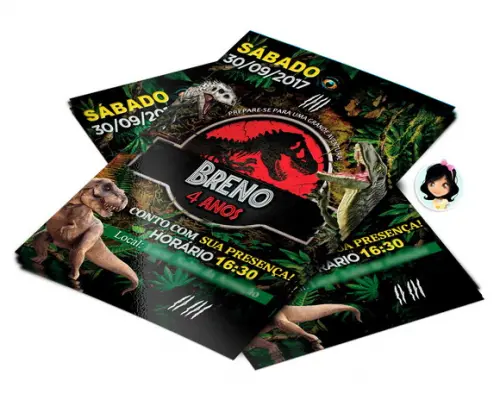 Convite Digital Jurassic Park