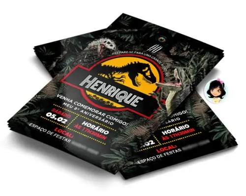 Convite Digital Jurassic Park
