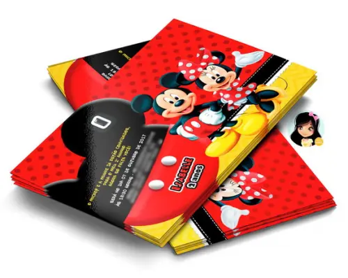 Convite Digital Mickey e Minnie