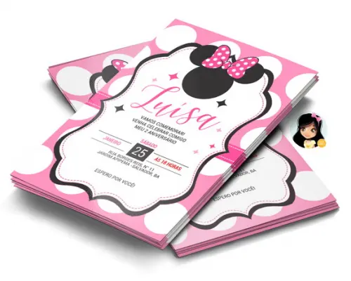Convite Digital Minnie