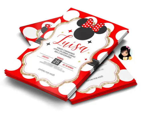 Convite Digital Minnie