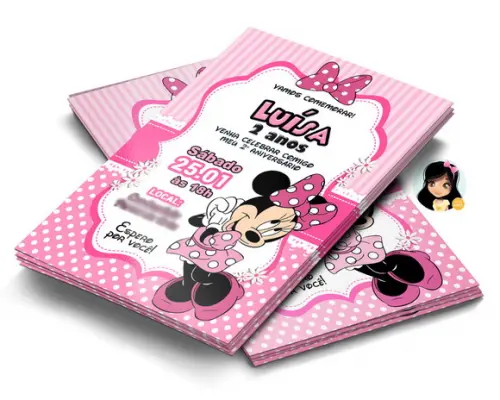 Convite Digital Minnie