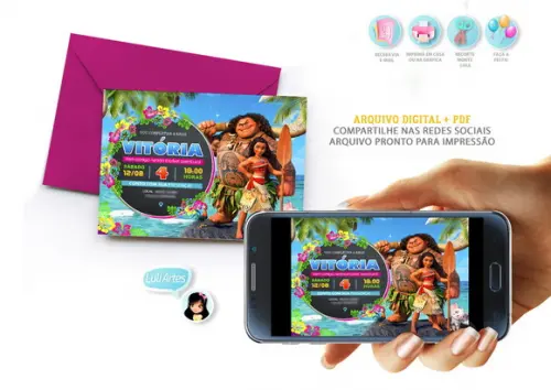 Convite Digital Moana