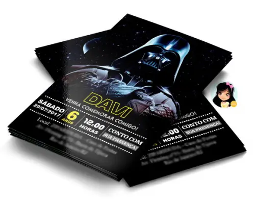 Convite Digital Star Wars