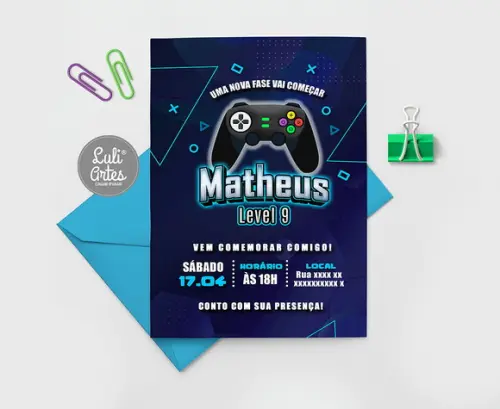 Convite Digital Video Game