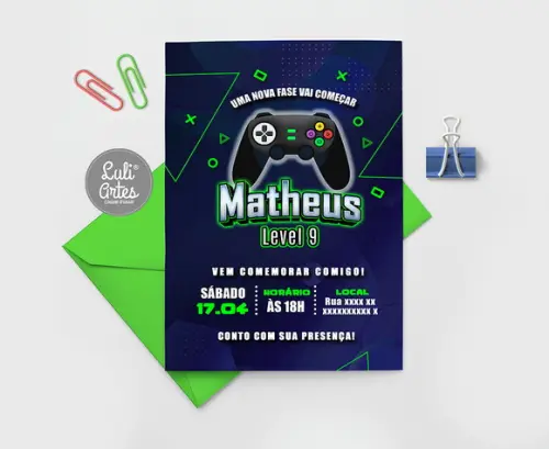 Convite Digital Video Game