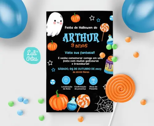 Convite Interativo Halloween