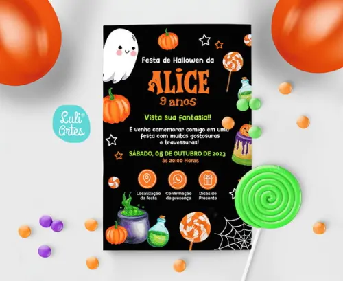Convite Interativo Halloween