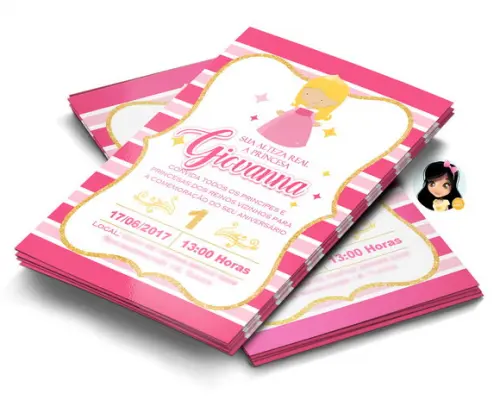 Convite Personalizado Digital (princesa Aurora)