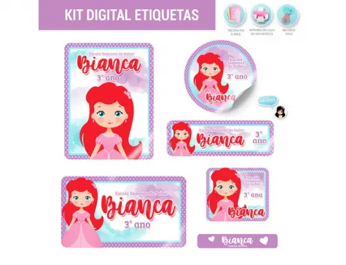 Etiqueta Escolar Digital Ariel