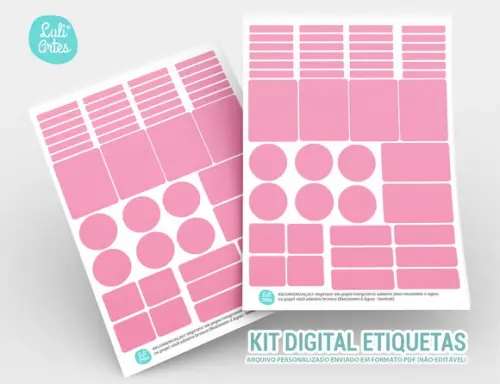 Etiqueta Escolar Digital Fada