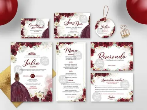 Kit Papelaria 15 Anos - Debutante