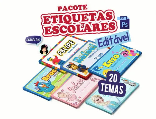Pacote de Etiquetas Editáveis