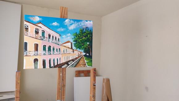 Par de Quadros Decorativos Casario São Luís Maranhão